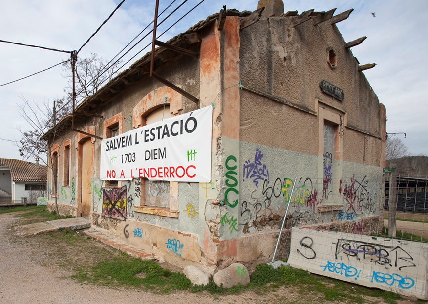 Antiga estació de Bescanó. Foto: Jordi S. Carrera - ICRPC
